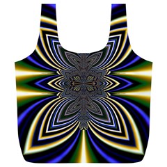 Abstract Artwork Fractal Background Full Print Recycle Bag (xl) by Sudhe