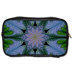 Abstract Flower Artwork Art Green Toiletries Bag (one Side)