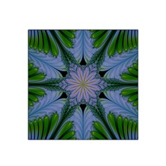 Abstract Flower Artwork Art Green Satin Bandana Scarf by Sudhe