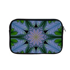 Abstract Flower Artwork Art Green Apple Macbook Pro 13  Zipper Case by Sudhe