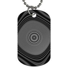 Digital Art Background Black White Dog Tag (one Side) by Sudhe