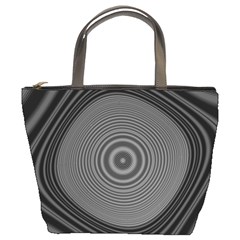 Digital Art Background Black White Bucket Bag by Sudhe