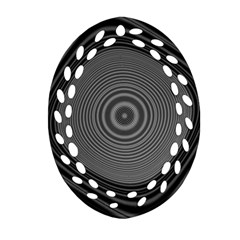 Digital Art Background Black White Ornament (oval Filigree)