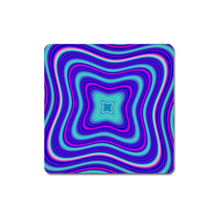 Abstract Artwork Fractal Background Blue Square Magnet