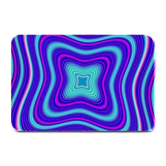 Abstract Artwork Fractal Background Blue Plate Mats by Sudhe