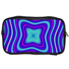 Abstract Artwork Fractal Background Blue Toiletries Bag (one Side)