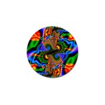 Abstract Fractal Artwork Colorful Golf Ball Marker (4 pack) Front