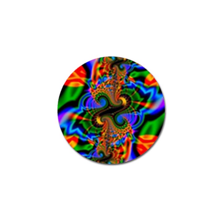 Abstract Fractal Artwork Colorful Golf Ball Marker (4 pack)