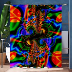 Abstract Fractal Artwork Colorful Shower Curtain 60  X 72  (medium) 