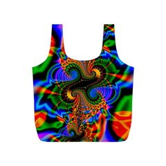 Abstract Fractal Artwork Colorful Full Print Recycle Bag (s) by Sudhe