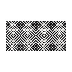 Monochrome Geometric Herringbone Seamless Pattern Vector Yoga Headband by Sudhe