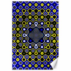 Digital Art Background Yellow Blue Canvas 20  X 30 