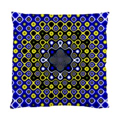 Digital Art Background Yellow Blue Standard Cushion Case (one Side) by Sudhe