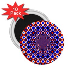 Digital Art Background Red Blue 2 25  Magnets (10 Pack)  by Sudhe