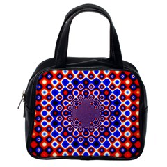 Digital Art Background Red Blue Classic Handbag (one Side) by Sudhe