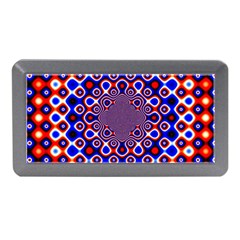 Digital Art Background Red Blue Memory Card Reader (mini) by Sudhe