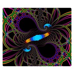 Fractal Artwork Abstract Background Double Sided Flano Blanket (small)  by Sudhe