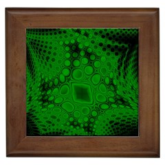 Background Texture Design Geometric Green Black Framed Tiles by Sudhe