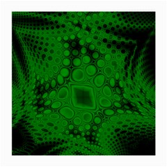 Background Texture Design Geometric Green Black Medium Glasses Cloth (2 Sides) by Sudhe