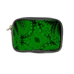 Background Texture Design Geometric Green Black Coin Purse by Sudhe