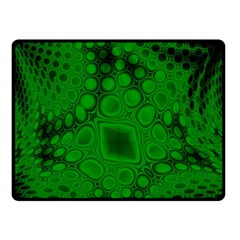 Background Texture Design Geometric Green Black Fleece Blanket (small) by Sudhe