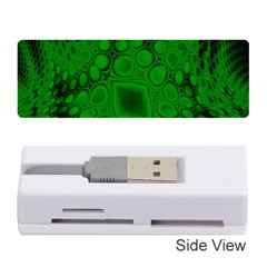 Background Texture Design Geometric Green Black Memory Card Reader (stick) by Sudhe