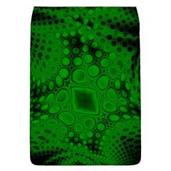 Background Texture Design Geometric Green Black Removable Flap Cover (l) by Sudhe