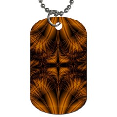 Background Pattern Yellow Gold Black Dog Tag (two Sides) by Sudhe