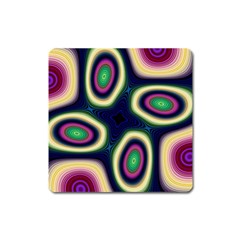 Abstract Artwork Fractal Background Art Pattern Square Magnet by Sudhe