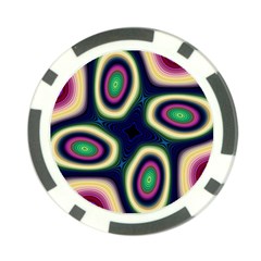 Abstract Artwork Fractal Background Art Pattern Poker Chip Card Guard