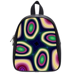 Abstract Artwork Fractal Background Art Pattern School Bag (small) by Sudhe