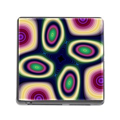 Abstract Artwork Fractal Background Art Pattern Memory Card Reader (square 5 Slot) by Sudhe