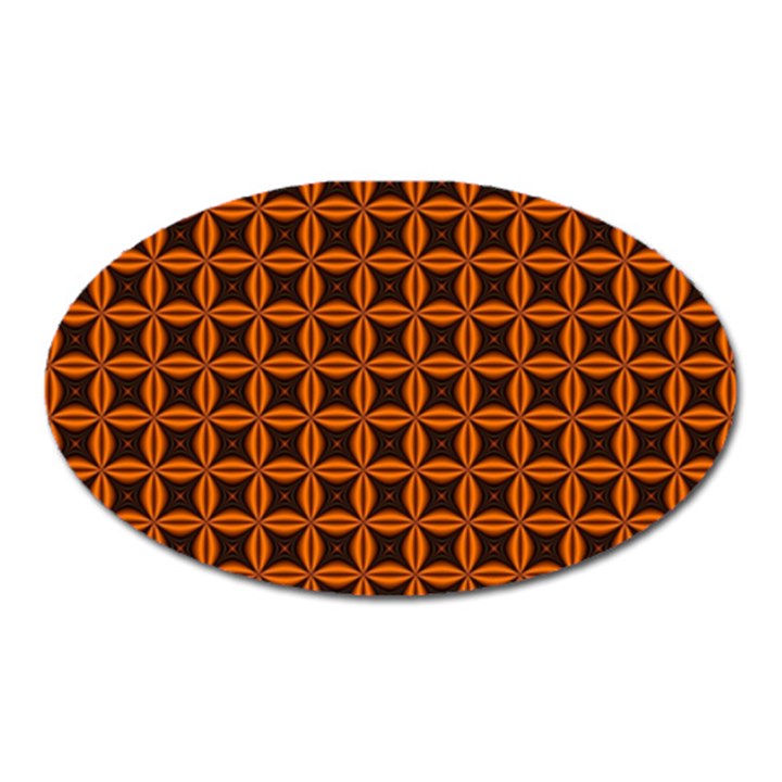 Background Texture Design Geometric Oval Magnet