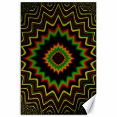 Fractal Artwork Idea Allegory Abstract Canvas 24  X 36  by Sudhe