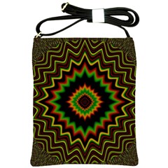 Fractal Artwork Idea Allegory Abstract Shoulder Sling Bag by Sudhe