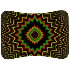 Fractal Artwork Idea Allegory Abstract Velour Seat Head Rest Cushion by Sudhe