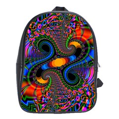 Abstract Fractal Artwork Colorful School Bag (xl) by Sudhe