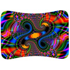 Abstract Fractal Artwork Colorful Velour Seat Head Rest Cushion by Sudhe