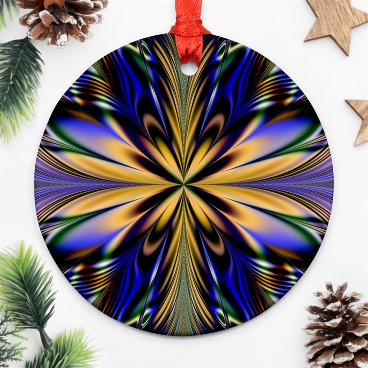 Artwork Fractal Allegory Art Ornament (Round)