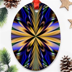 Artwork Fractal Allegory Art Ornament (oval) by Sudhe