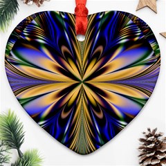 Artwork Fractal Allegory Art Ornament (heart) by Sudhe