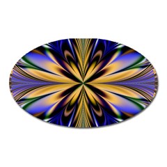 Artwork Fractal Allegory Art Oval Magnet by Sudhe