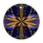 Artwork Fractal Allegory Art Round Ornament (Two Sides) Back