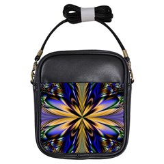 Artwork Fractal Allegory Art Girls Sling Bag by Sudhe