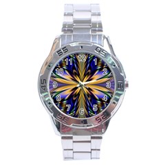 Artwork Fractal Allegory Art Stainless Steel Analogue Watch by Sudhe