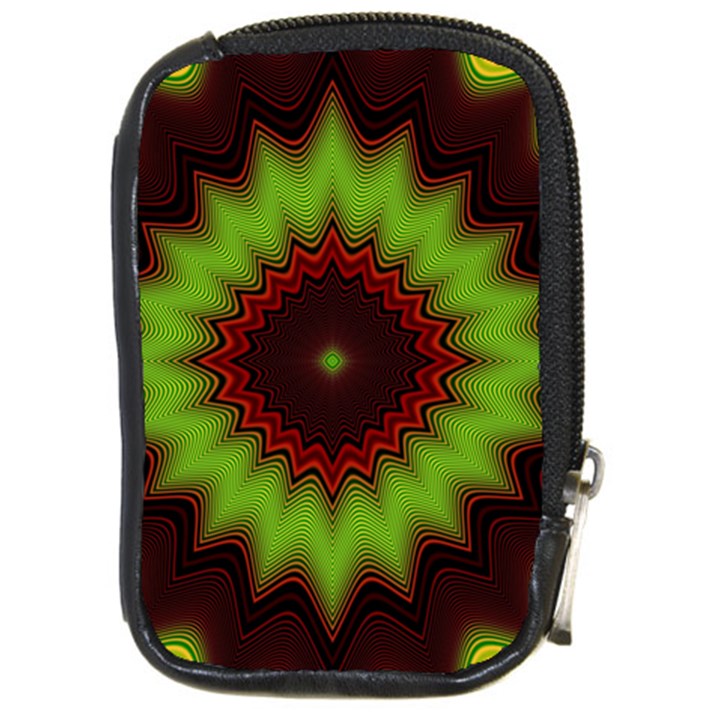 Fractal Artwork Idea Allegory Geometry Compact Camera Leather Case