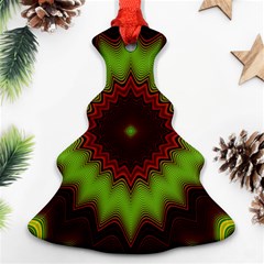 Fractal Artwork Idea Allegory Geometry Christmas Tree Ornament (two Sides) by Sudhe