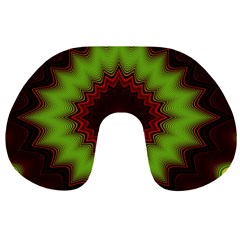 Fractal Artwork Idea Allegory Geometry Travel Neck Pillow by Sudhe