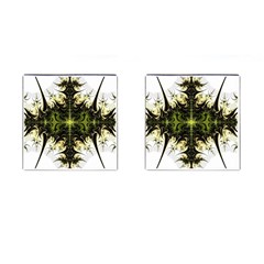 Abstract Fractal Pattern Artwork Cufflinks (square) by Sudhe