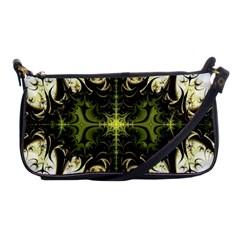 Abstract Fractal Pattern Artwork Shoulder Clutch Bag by Sudhe